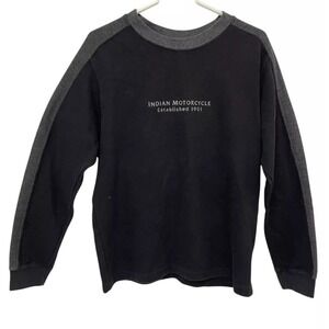 Indian Motorcycle‎ Sweatshirt Long Sleeve Pullover Crew Neck Top
